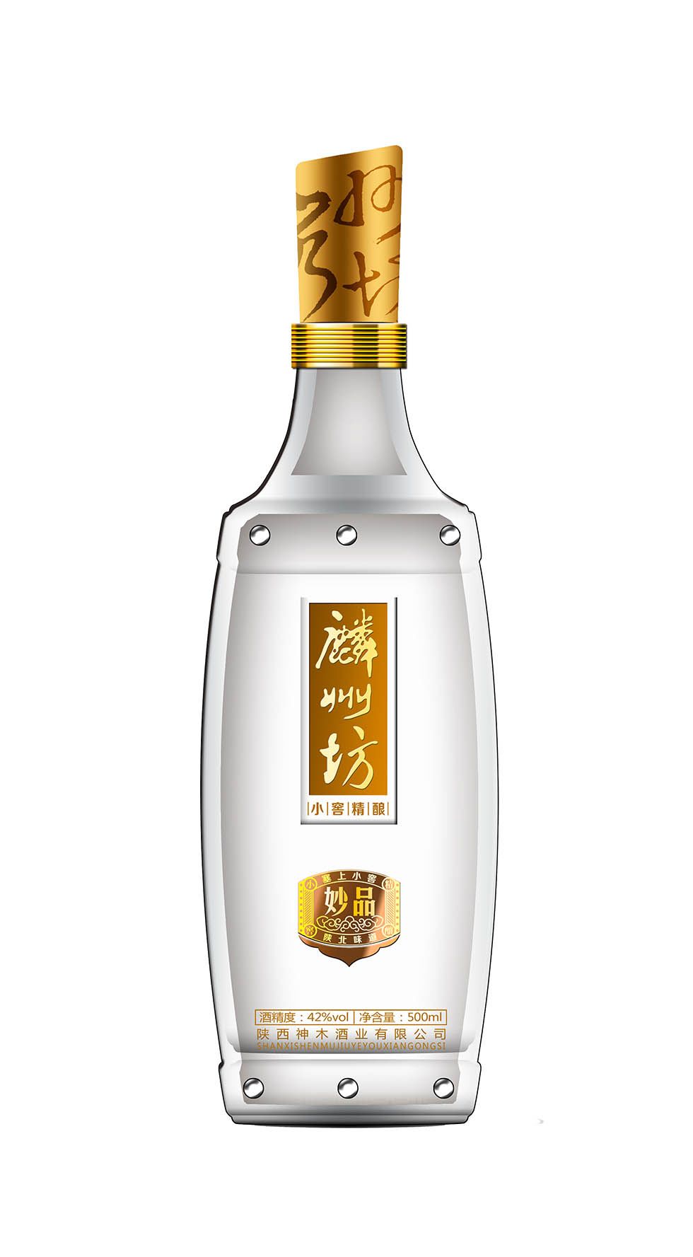 晶白酒瓶-6